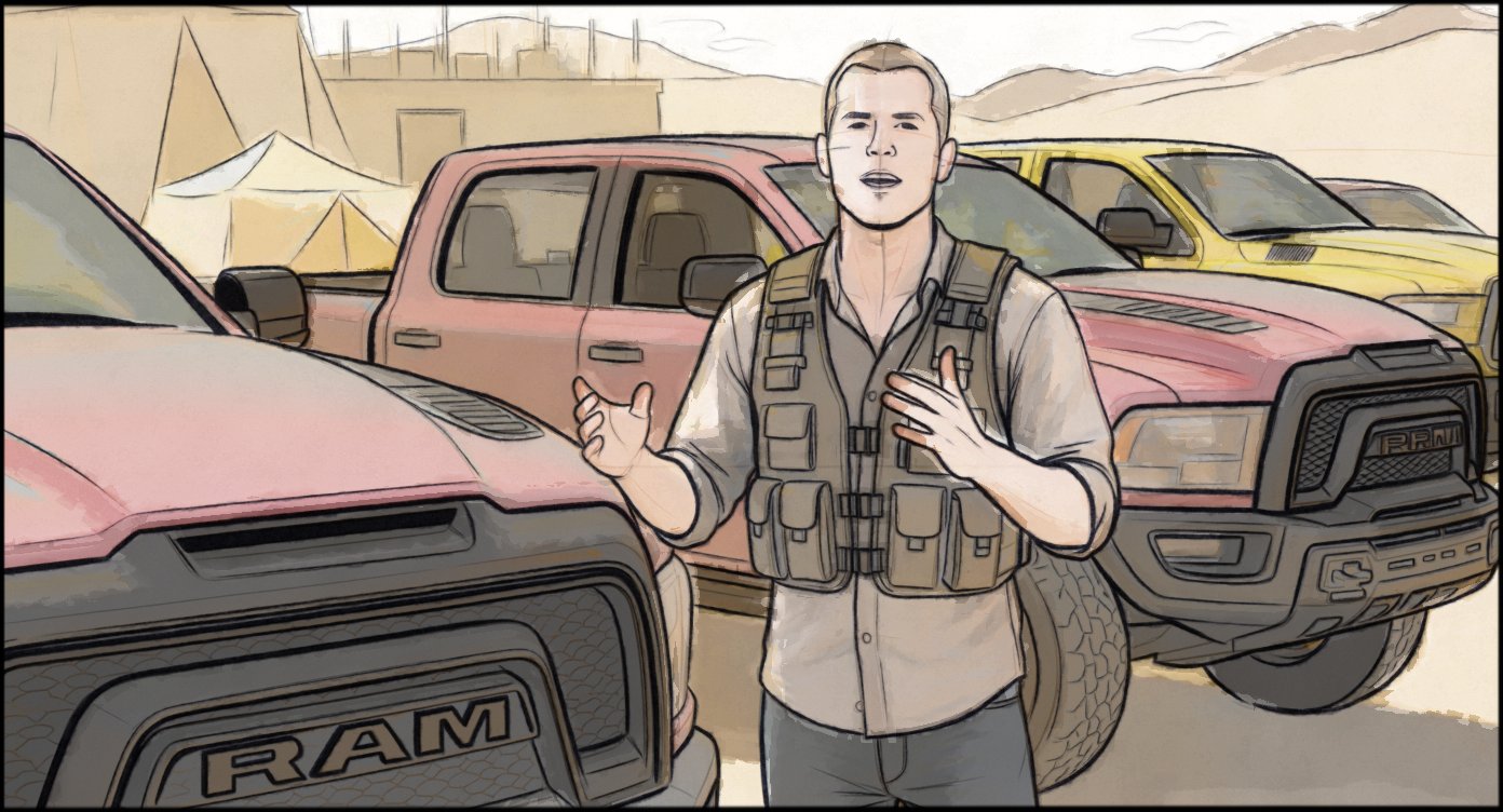 Automotive - Stunt Driving - storyboard frame 9 by Dakota Warren